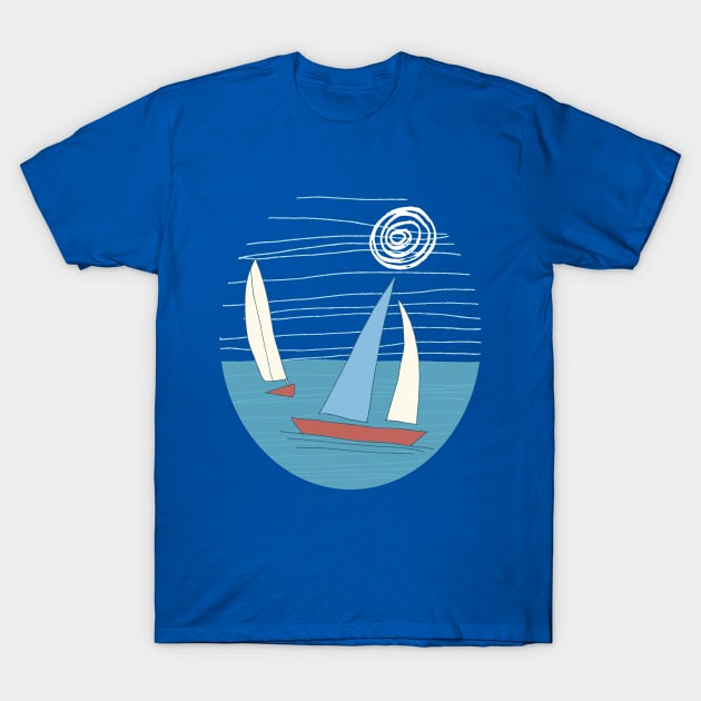 Sail Away! T-Shirt by SWON Design